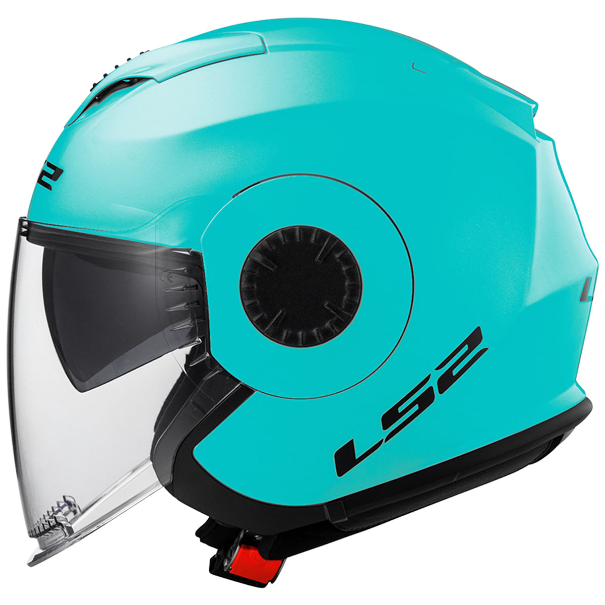 Capacete LS2 OF570 Verso Monocolor Azul Ciano